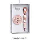 Adora Pacifier Clip Set Heart