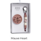 Adora Pacifier Clip Set Heart