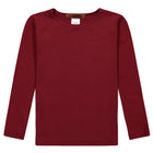 Ladies Long Sleeves Modal Tshirt, PB&J- Dark Colors