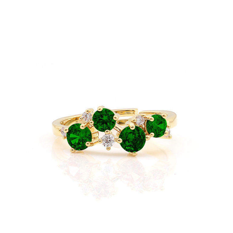 Four Stone Scattered CZ Ring