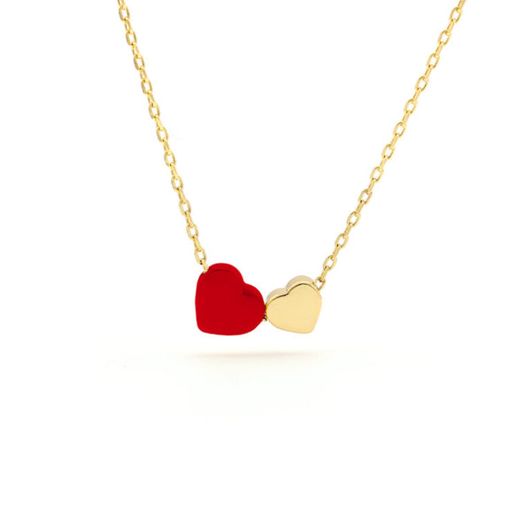 Small Double Heart Necklace