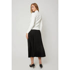 Ladies Elegant Pleated Midi Skirt, BGDK