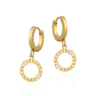 Curbed Chain Circle Loop Earring, Surgical