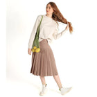 Ladies Pleated Knit Skirt, BGDK