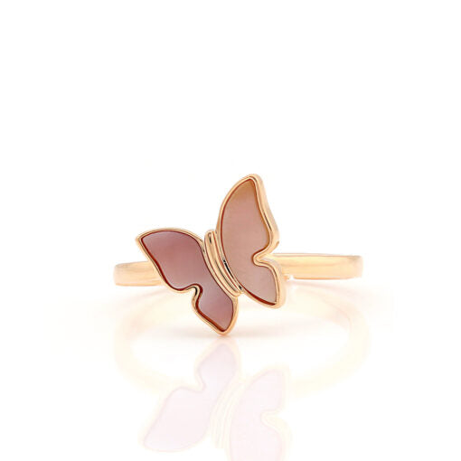 Mother of pearl Butterfly Ring