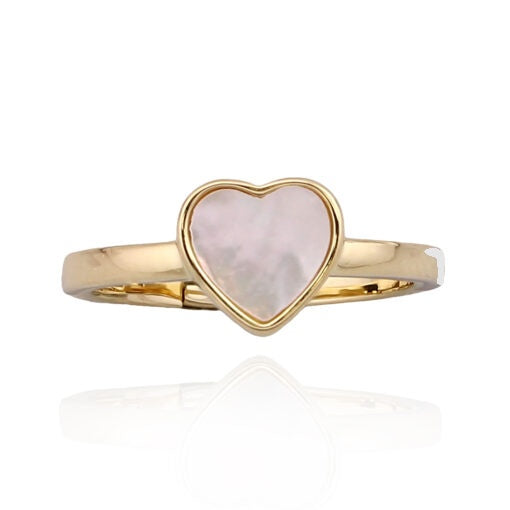 Mother of pearl Heart Ring