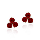 Red Tri Stud Earring, Surgical