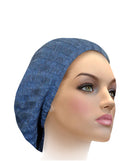 Ribbed Knit Blue with Lurex, Snood