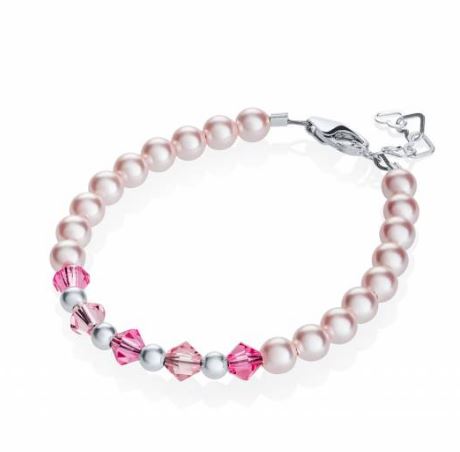 Crystal Dreams Bracelet Pink Pearls