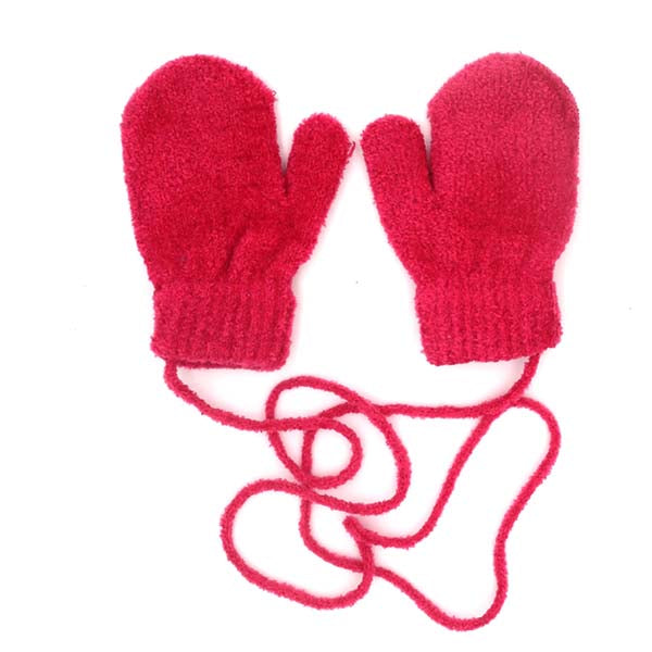 Mittens Chenille with String