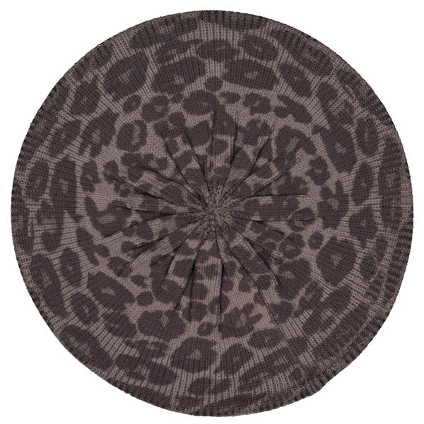 Leopard Knit Grey/Grey Snood, Revaz