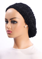 Ribbed Chenille Snood, Black